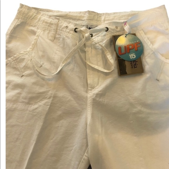 New Columbia Arch Cape 18” Clamdiggers White Sz. S - Picture 6 of 7